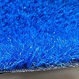 Kunstrasen 78,7 Zoll blauer Kunstrasen, Grasdicke 20 mm, dicker synthetischer Rasenbalkonteppich,...